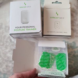 Upright Go 2.0 Posture Trainer + Extra Adhesive Pack Value $110 + Black Necklace